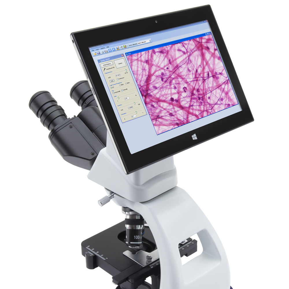 Trinocular Optics Microscope with Display Instrument Magnifier 200 Times High Speed Vga Camera Laboratory Elegant/White/A 
