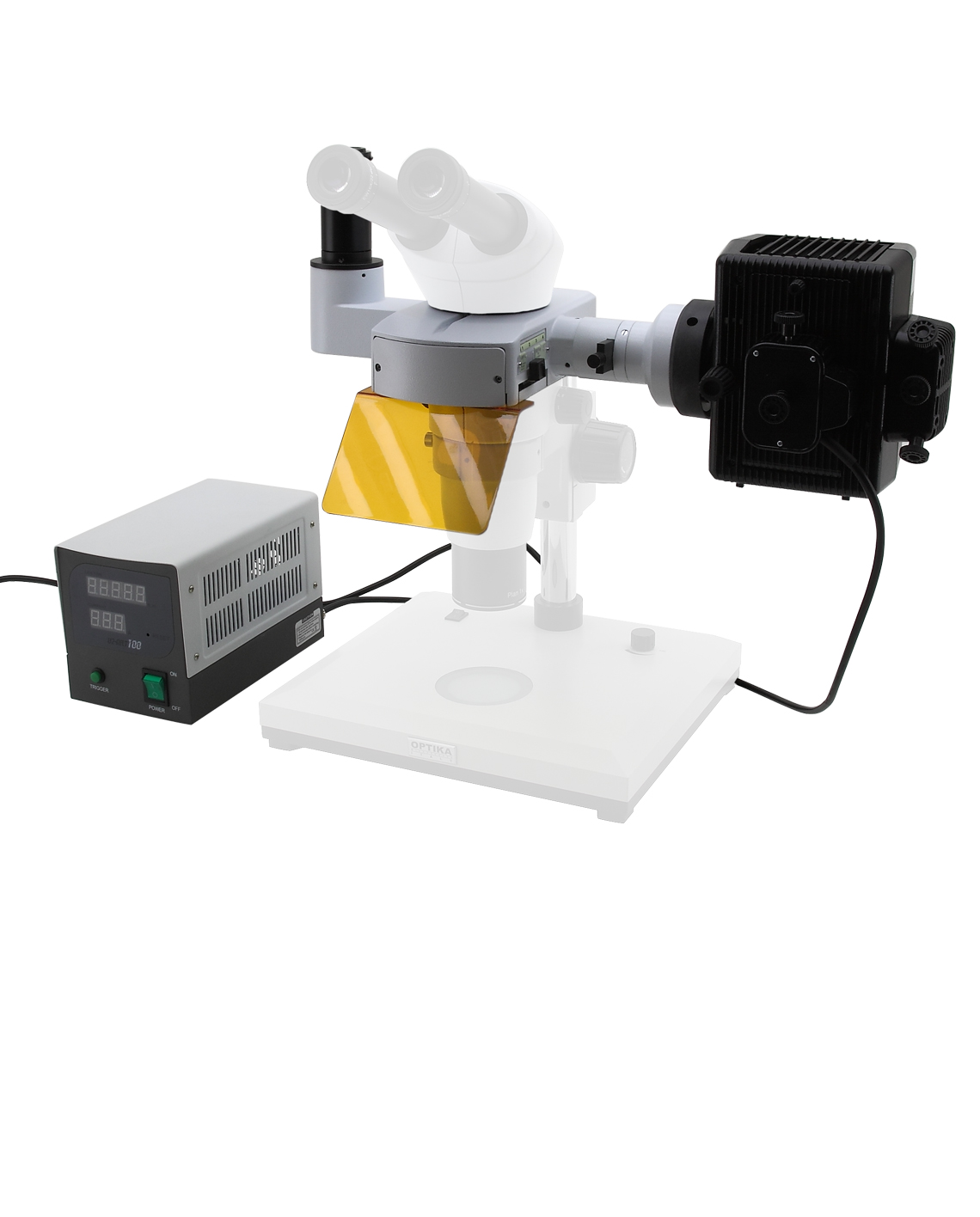 Microscope optique XSP-02 HD pour laboratoire scolaire Grossissement  400X-24000X avec lames de microscope Lumière