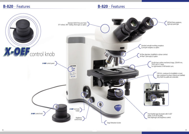 Microscope Optech B-820X-OEF Advanced Routine Upright Microscopes – OPTIKAMICROSCOPES